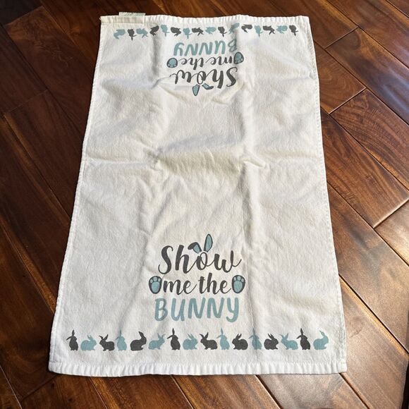 Bunny Rabbit Easter Hand Towels Kitchen Bathroom Spring Casaba - Picture 4 of 11